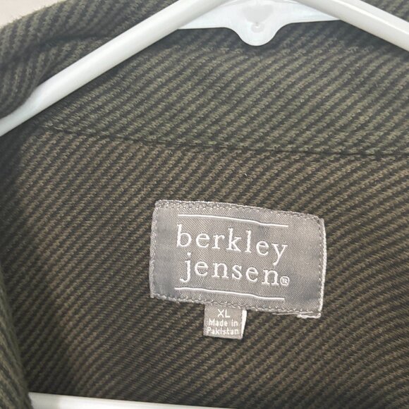 Berkley Jensen Men's Heavyweight Shirt Jacket – Olive Green, XL - Picture 2 of 7